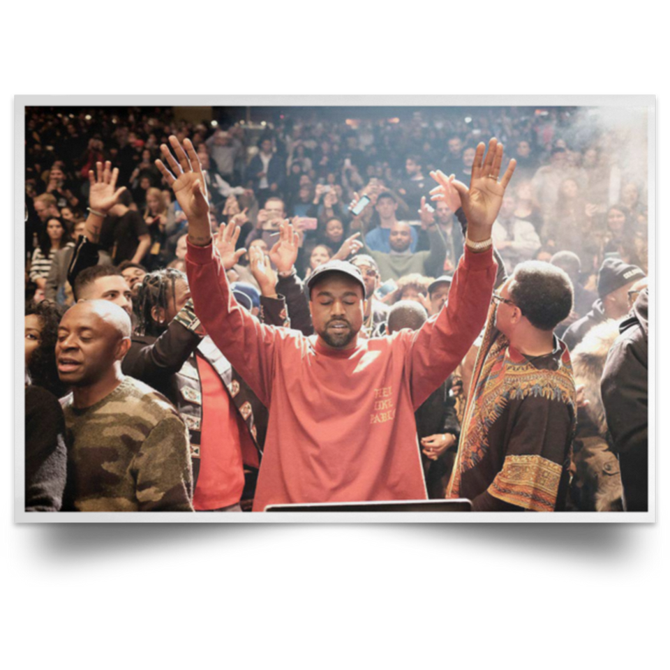 Kanye West The Life of Pablo Poster Rap Hiphop Super Star No Frame (36 X 24 (Horizontal))