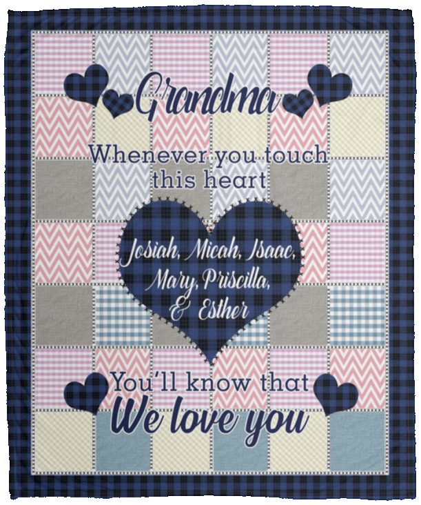 Josiah, Micah, Isaac, Mary, Priscilla, & Esther - VPM Cozy Plush Fleece Blanket - 50x60