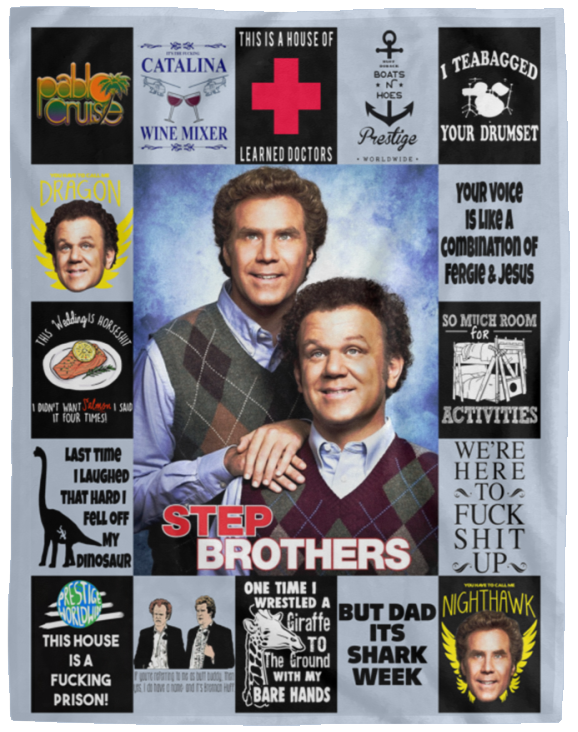 Step Brothers Blanket Fleece Sherpa Throw Quilt Blanket for Bedroom Living Room - VPL Cozy Plush Fleece Blanket - 60x80