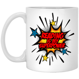 Jyotis - Book Lover Gift, Reading Is My Superpower Coffee Mug, reader books 11Oz