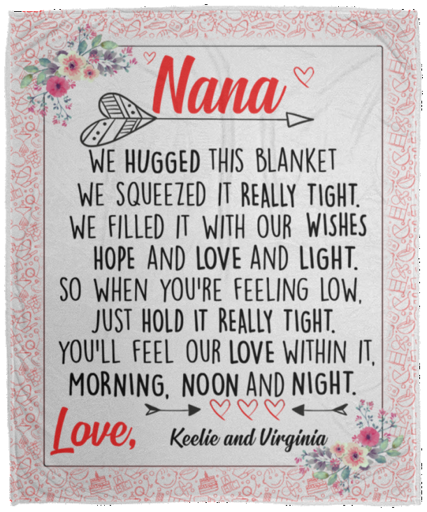 Keelie and Virginia 50x60 VPM Cozy Plush Fleece Blanket - 50x60
