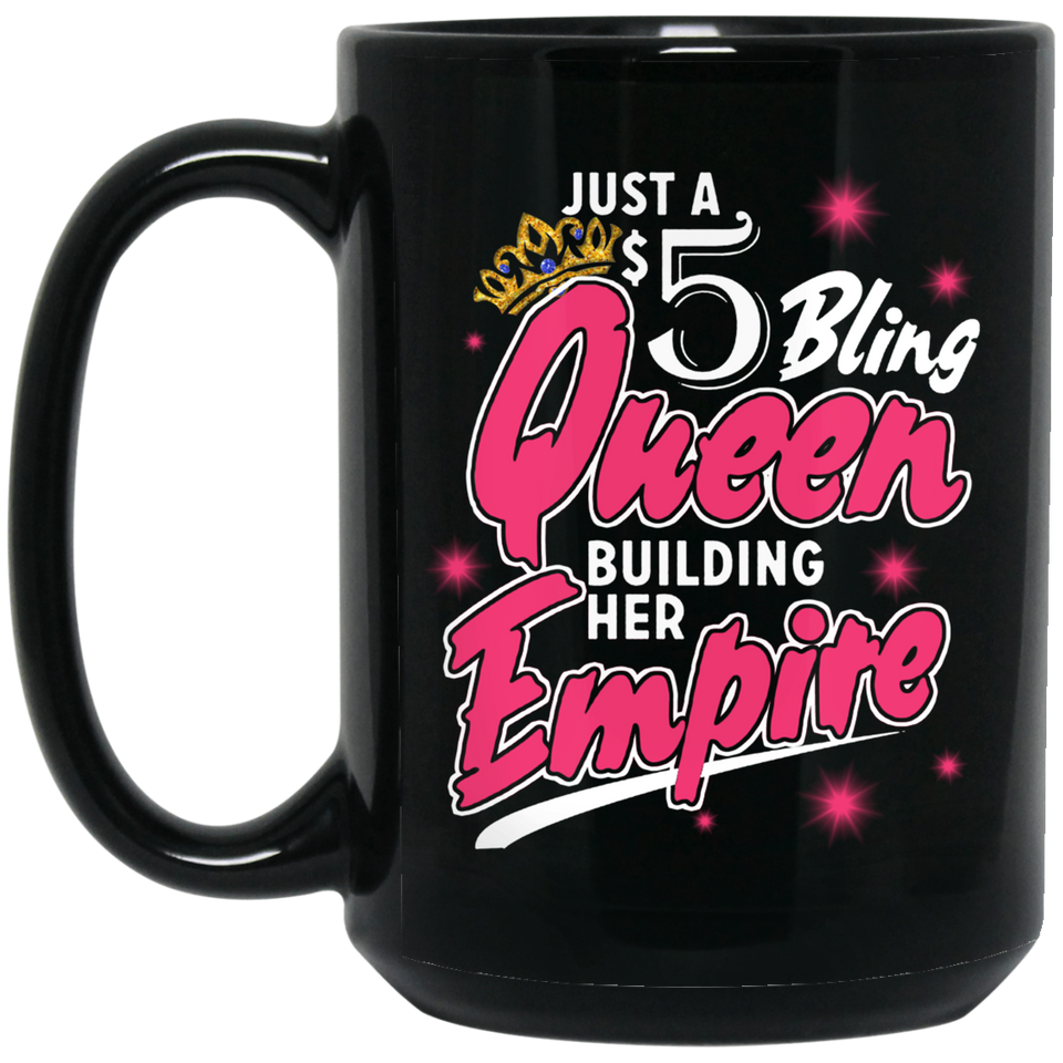 5 Bling Queen Coffee Mug for Women, Ladies Paparazzi Consultant Gift, cup gift for her princess Queen Mug, Queen Cup, Queen mug queen cups 15oz