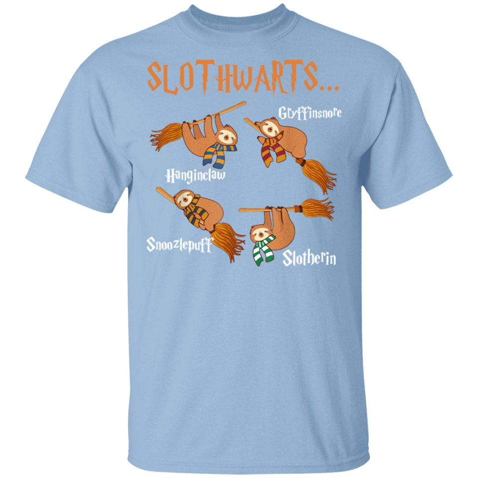 Harry Slothwarts T-Shirt, Harry Slothwarts Shirt Funny Birthday Gift Tshirt - G500 5.3 oz. T-Shirt