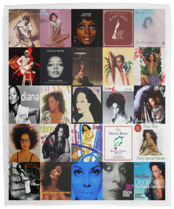 Diana Ross Blanket, Diana Ross Fleece, Sherpa Blanket For Fans VPM Cozy Plush Fleece Blanket - 50x60