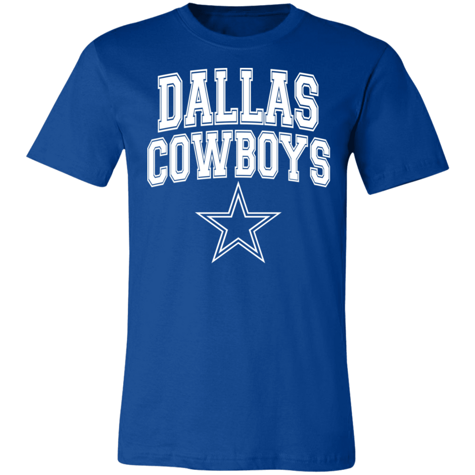 Dallas Cowboys Shirt T-Shirt Football Jersey Decal Flag Gear Mens Womens Apparel 3001C Unisex Jersey Short-Sleeve T-Shirt