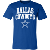 Dallas Cowboys Shirt T-Shirt Football Jersey Decal Flag Gear Mens Womens Apparel 3001C Unisex Jersey Short-Sleeve T-Shirt
