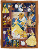 Beauty and the Beast Blanket, Beauty & the Beast 1991 Movie Quilt Fleece, Sherpa - VPL Cozy Plush Fleece Blanket - 60x80