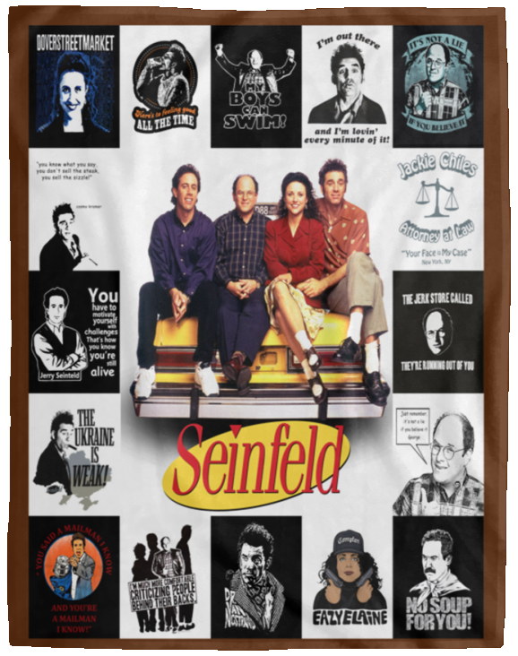 Seinfeld Blanket, Seinfeld TV Series Fleece, Sherpa Blanket - VPL Cozy Plush Fleece Blanket - 60x80