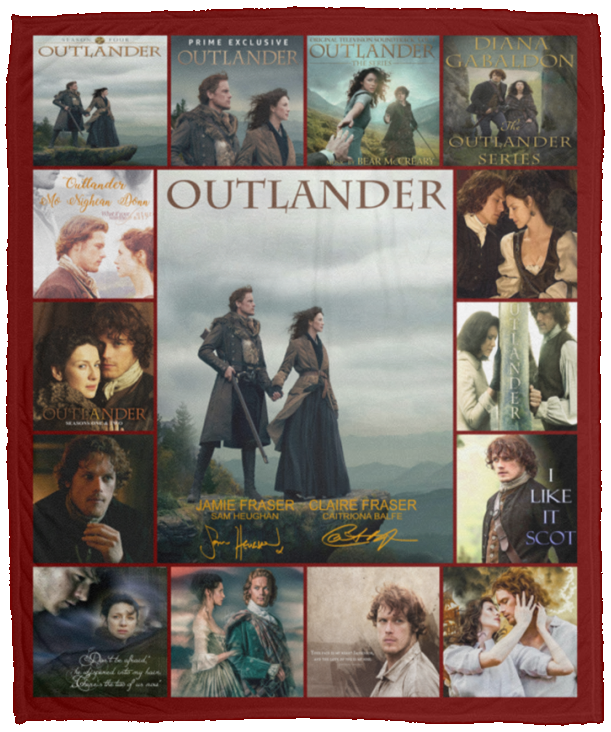 Outlander TV Series Blanket, Outlander Fleece, Sherpa Blanket for Bedroom, Sofa - VPM Cozy Plush Fleece Blanket - 50x60