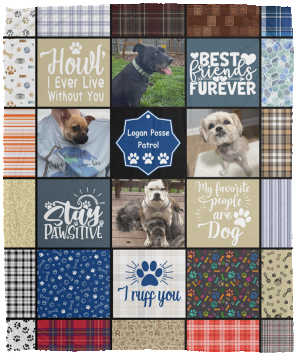 Logan Posse Patrol - VPM Cozy Plush Fleece Blanket - 50x60