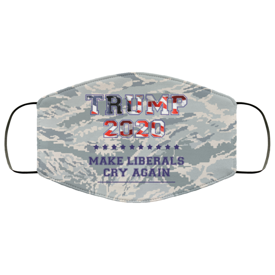 trump 2020 make liberals cry again FMA Face Mask