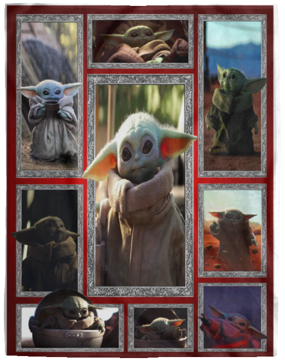 Baby Yoda Blanket, Star Wars Blanket - Baby Yoda Quilt Fleece, Sherpa Blanket  Size: Cozy Plush Fleece - 60"x80"