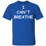 I Cant Breathe Mens Shirts Protest Tees Black Lives Matter END Police Brutality Now (Mens)