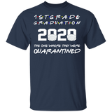 1st Grade Graduation 2020 The One Where They were Quarantined Youth Tshirt