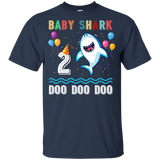 Kids Baby Shark Shirt Toddler 2nd birthday 2 Year Old Boy or Girl (G200B Gildan Youth Ultra Cotton T-Shirt)