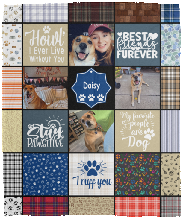 Daisy - VPM Cozy Plush Fleece Blanket - 50x60