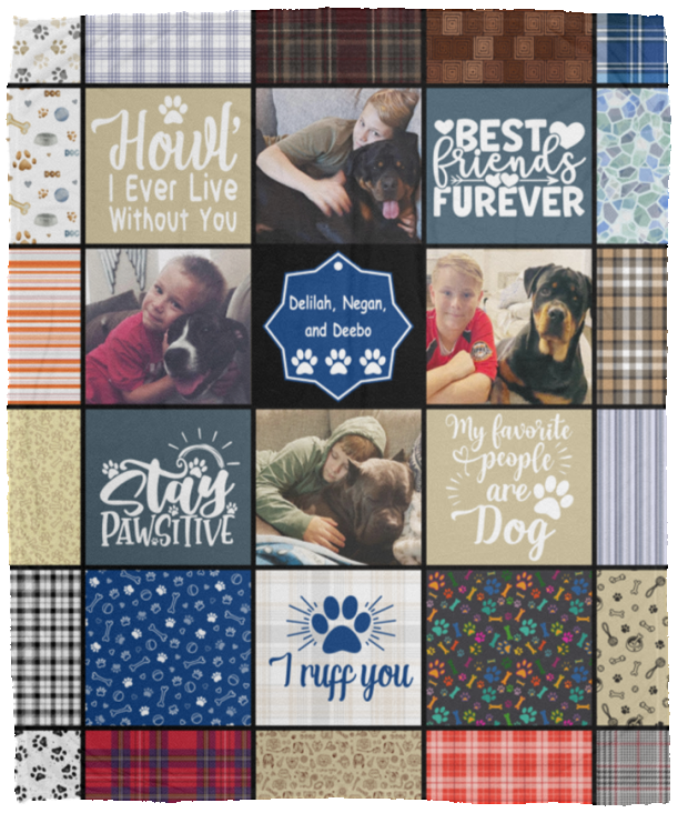 Delilah, Negan, and Deebo - VPM Cozy Plush Fleece Blanket - 50x60
