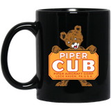Piper Mug Aviation, Cherekee, Cub, Trainer Coffee Mug Funny Gift Black Mug 11 oz. Black Mug