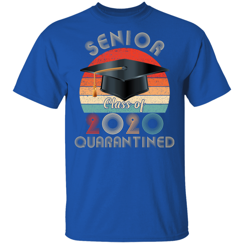 Senior Class of 2020 Quarantined T-Shirt Seniors Sunset Vintage T-Shirt