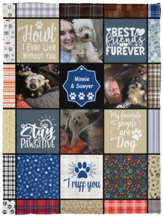 Minnie & Sawyer - VPS Cozy Plush Fleece Blanket - 30x40