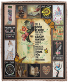 I’M That Girl Who Loves Books Blanket Loves Books Quilt Fleece Sherpa VPM Cozy Plush Fleece Blanket - 50x60