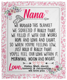 Haley, Matt, david, tommy, & Jacqueline we love you - VPM Cozy Plush Fleece Blanket - 50x60