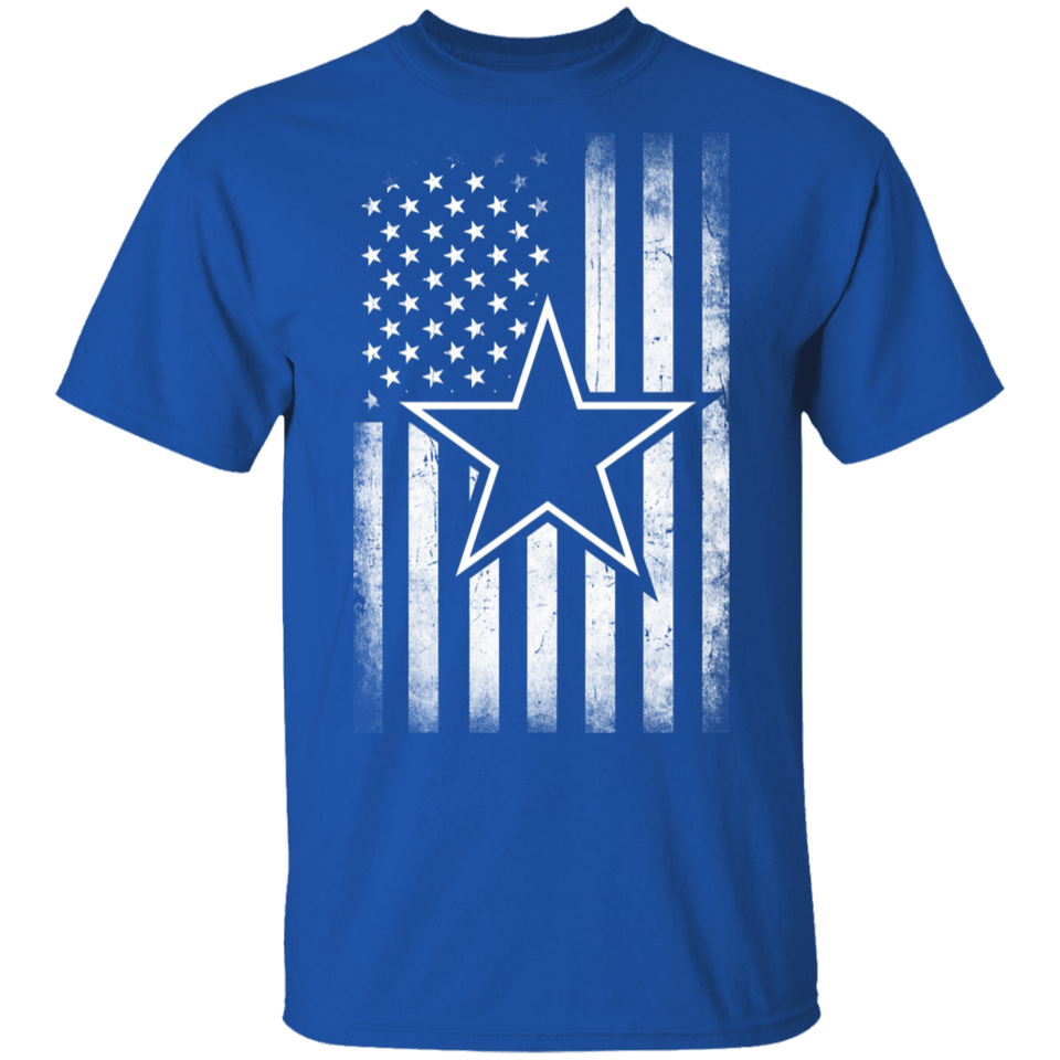 Dallas Cowboys Shirt, Cowboy Flag football Dallas Fans T-Shirt (Men's T-Shirt)
