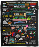 Seinfeld 30th Anniversary Blanket Fleece Sherpa Throw Quilt Blanket for Bedroom - VPM Cozy Plush Fleece Blanket - 50x60
