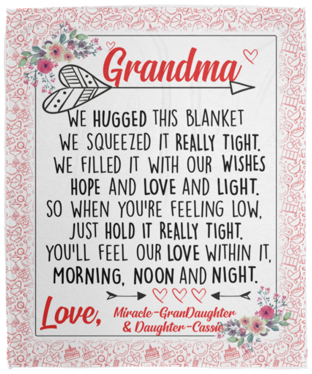 Miracle-GranDaughter&Daughter-Cassie - VPM Cozy Plush Fleece Blanket - 50x60