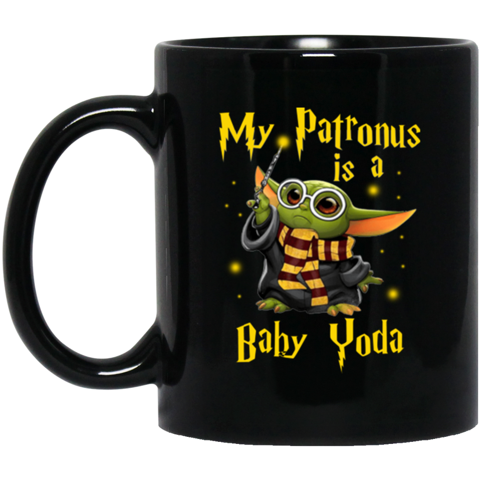 Baby Youda Coffee Mug 11oz, My Patronus Is A Baby Yo-da Coffee Mug, Ceramic Coffee Mug Tea Cup