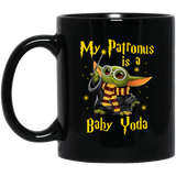 Baby Youda Coffee Mug 11oz, My Patronus Is A Baby Yo-da Coffee Mug, Ceramic Coffee Mug Tea Cup