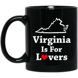 Virginia Is For Lovers Mug, Occasional, Visiting, Travel, Souvenir, Adventure, Love, In Love Themed Cup, Gift For Virginians, Virginia Born 11Oz