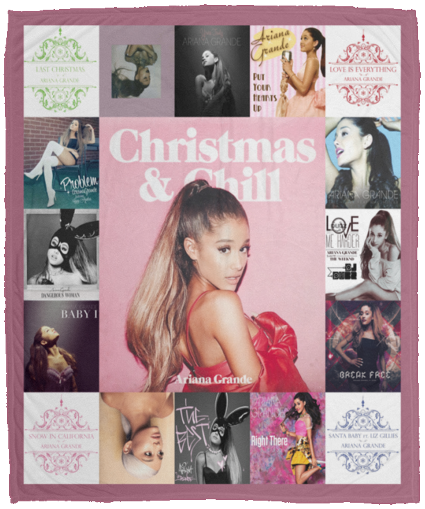 Ariana Grande Blanket Fleece Sherpa Throw Quilt Blanket for Bedroom Sofa VPM Cozy Plush Fleece Blanket - 50x60
