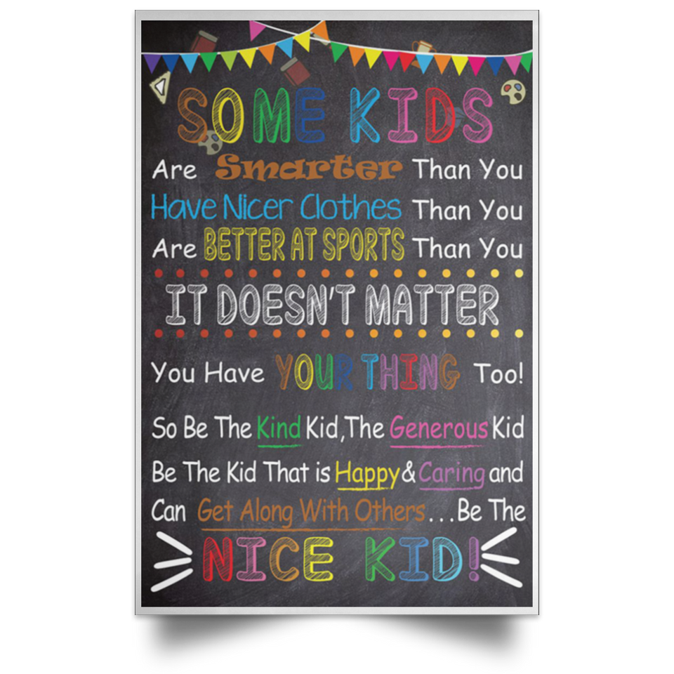 346831247 Vintage Some Kids are Smarter Have Nicer Clothes are Better at Sports Than You Poster Home Art Wall Art Posters Prints Livingroom Kitchen-Room No Frame (24x36)