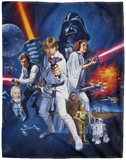 Star Wars - Episode IV New Hope Fleece, Sherpa Blanket, Classic Movie Quilt VPL Cozy Plush Fleece Blanket - 60x80