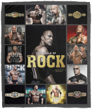 Dwayne Johnson Blanket, WWE - The Rock Fleece, Sherpa Blanket For Fans VPM Cozy Plush Fleece Blanket - 50x60