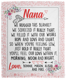 Bonnie Mason Alisha and Mike - VPM Cozy Plush Fleece Blanket - 50x60