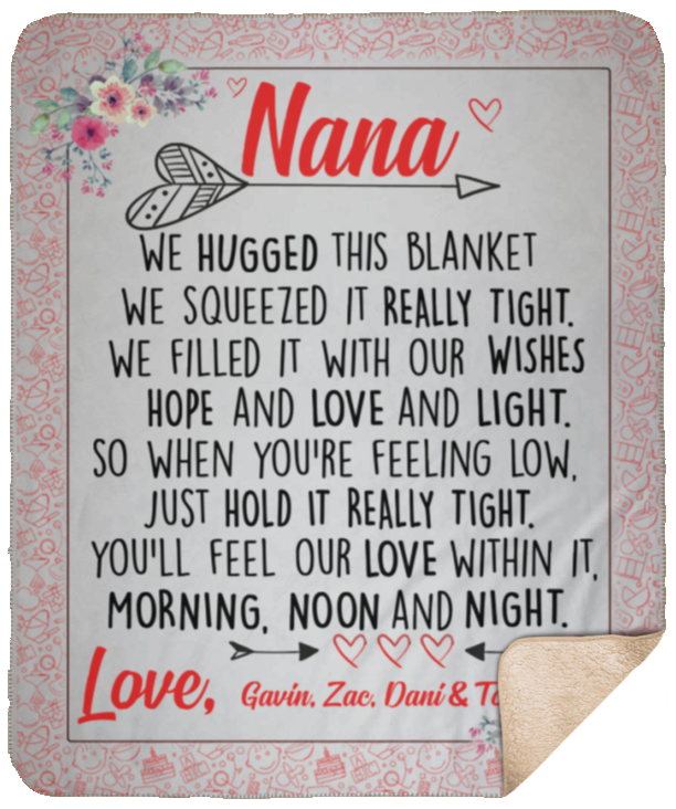 Gavin, Zac, Dani & Todd SHM Sherpa Blanket - 50x60