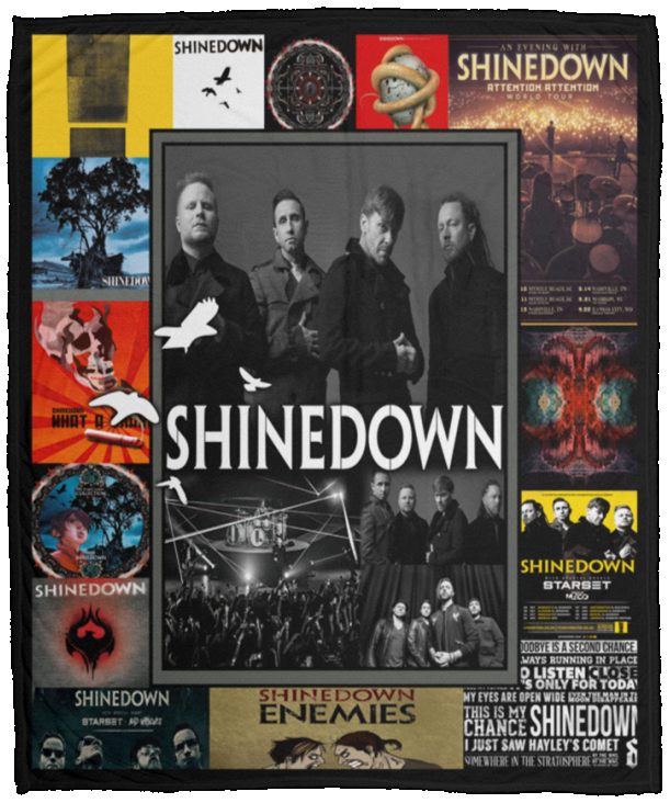 Shinedown Blanket, Shinedown Fleece, Sherpa Blanket For Fan VPM Cozy Plush Fleece Blanket - 50x60