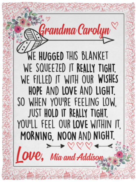 Mia and Addison - VPS Cozy Plush Fleece Blanket - 30x40