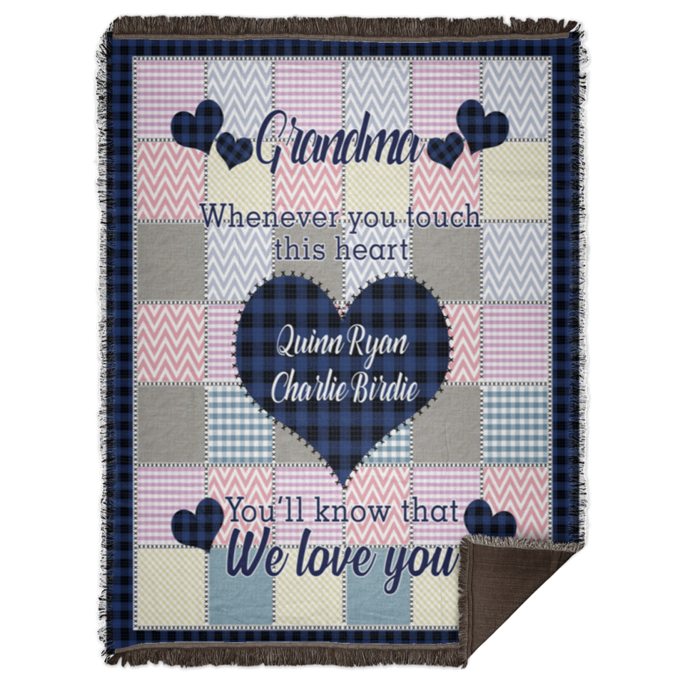 Quinn Ryan Charlie Birdie - WB68 Woven Blanket - 60x80