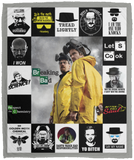 Breaking Bad Blanket, Breaking Bad TV Series Quilt, Fleece, Sherpa Blanket VPM Cozy Plush Fleece Blanket - 50x60