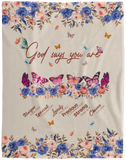 Butterfly Blanket Christian Gifts for Women, Men Fleece, Sherpa Blanket - VPL Cozy Plush Fleece Blanket - 60x80