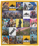 Fortnite Blanket Supersoft Fleece Sherpa Throw Quilt for Bedroom Living Room - VPM Cozy Plush Fleece Blanket - 50x60