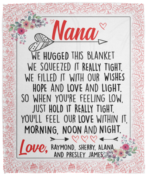 Raymond, Sherry, Alana, and Presley James...VPM Cozy Plush Fleece Blanket - 50x60