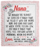 Raymond, Sherry, Alana, and Presley James...VPM Cozy Plush Fleece Blanket - 50x60