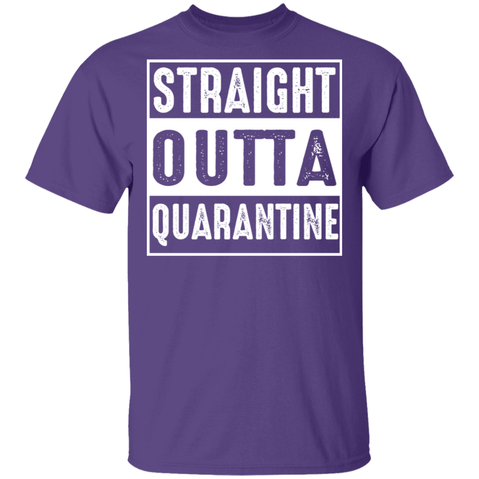 Funny Straight Outta Quarantine T-Shirt, Straight Outta Quarantine Shirt