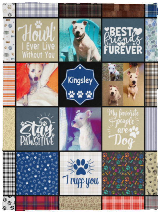 Kingsley - VPS Cozy Plush Fleece Blanket - 30x40