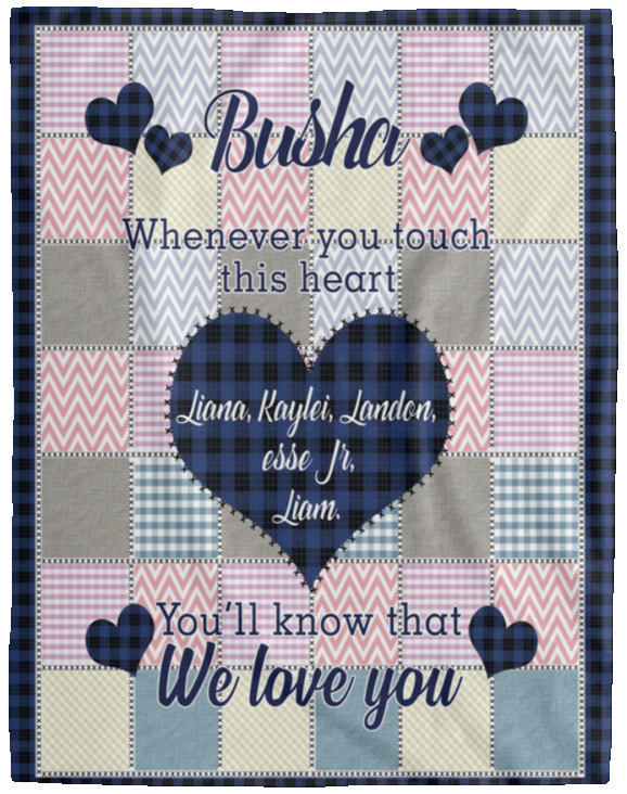 Liana, Kaylei, Landon, Jesse Jr, Liam - up lai - VPL Cozy Plush Fleece Blanket - 60x80