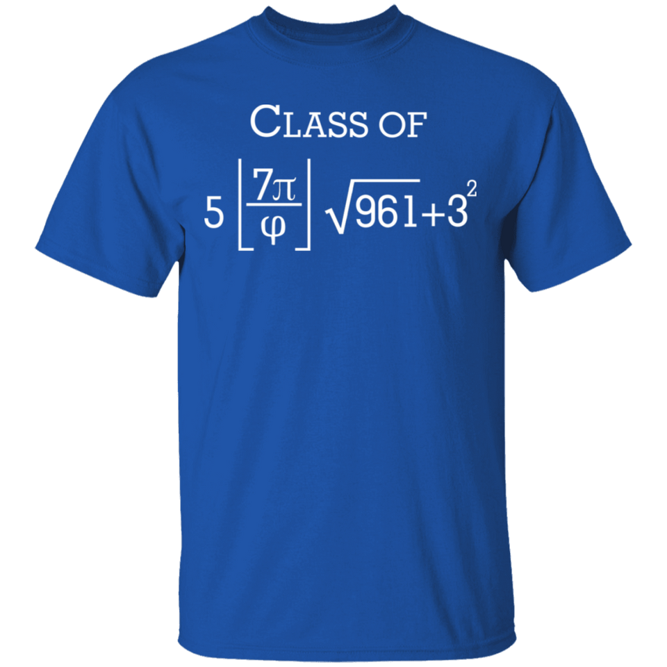 Class of 2024 Math Geek Funny Pi 8th Grade Graduation Gift T-Shirt